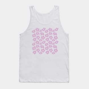 Aesthetic Mauve Flowers Retro Daisy Tank Top